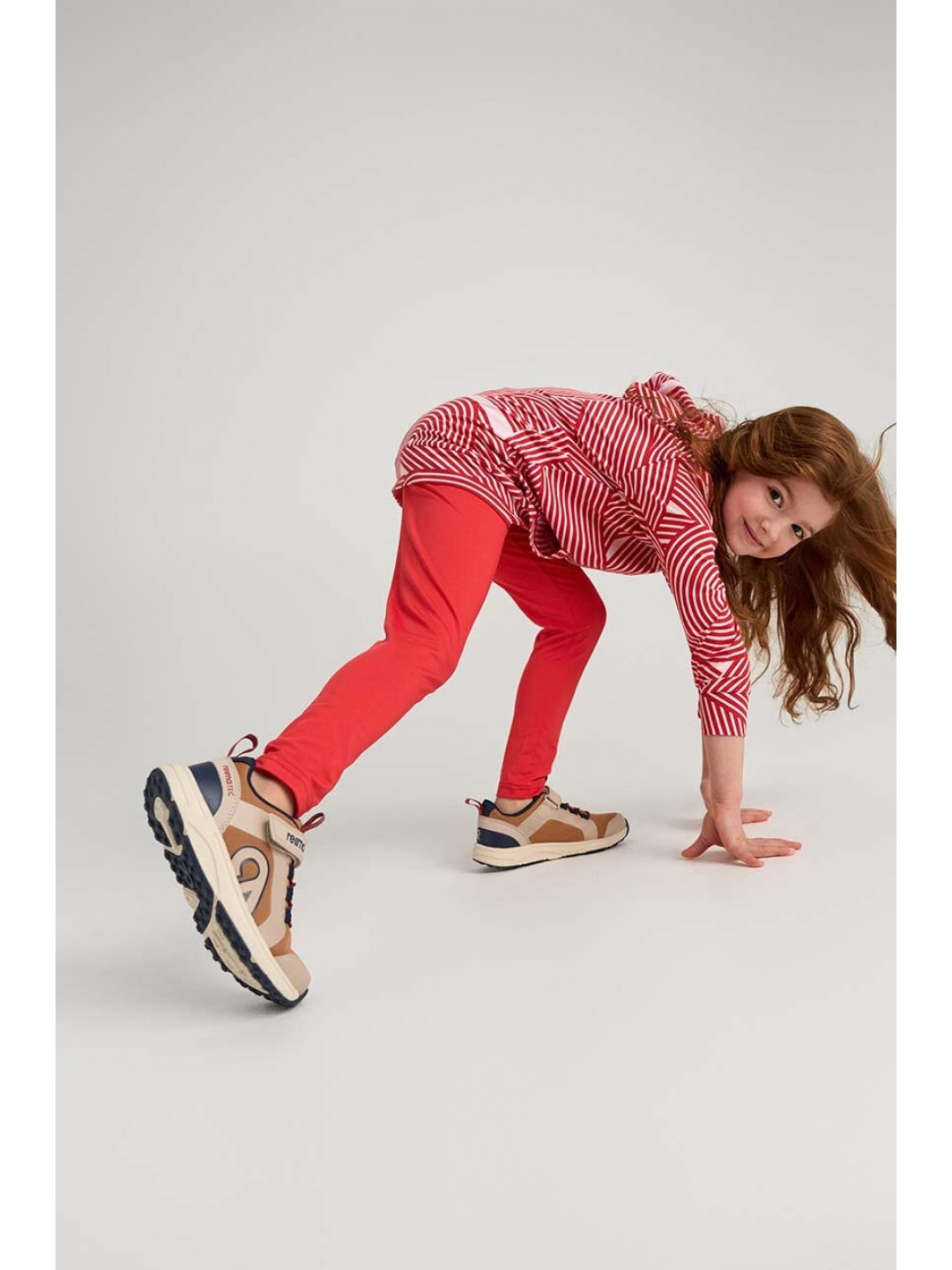 Dětské sneakers boty Reima Enkka hnědá barva